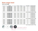 Kosz Cargo Maxi 6-poziomowy W-5600, srebrny, H-1910-2110mm, 300mm MERKURY Akcesoria Meblowe Kosz Cargo Maxi 6-poziomowy W-5600, srebrny, H-1910-2110mm, 300mm MERKURY Akcesoria Meblowe