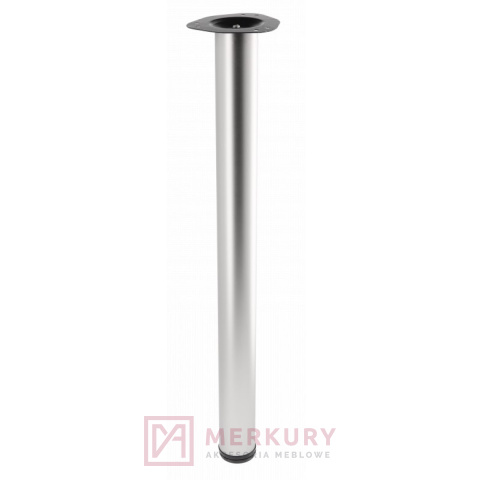 Noga stołowa regulowana fi 60mm stal szczotkowana inox H-820mm MERKURY Akcesoria Meblowe