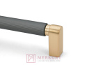 Uchwyt meblowy SCHAFFNER METIS złoty szczotkowany/ grafit 790mm MERKURY Akcesoria Meblowe