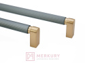 Uchwyt meblowy SCHAFFNER METIS złoty szczotkowany/ grafit 790mm MERKURY Akcesoria Meblowe
