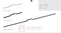 Uchwyt meblowy GAMET UA130 złoty mat 192/212mm MERKURY Akcesoria Meblowe