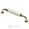 Uchwyt porcelanowy GTV ALATR stare złoto porcelana  128mm MERKURY Akcesoria Meblowe