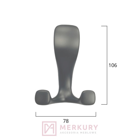 Wieszak meblowy SCHAFFNER SOLID chrom połysk MERKURY Akcesoria Meblowe Wieszak meblowy SCHAFFNER SOLID chrom połysk MERKURY Akcesoria Meblowe