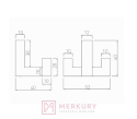 Wieszak meblowy GTV WZ-K2202 stal szczotkowana inox MERKURY Akcesoria Meblowe