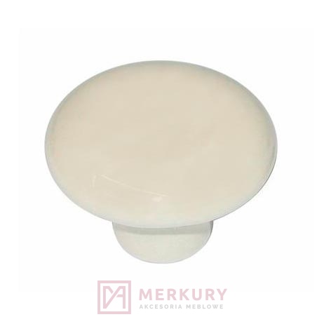 Gałka porcelanowa GP20 porcelana mleczna fi 37mm MERKURY Akcesoria Meblowe