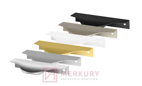 Uchwyt krawędziowy UA04, czarny mat, MERKURY Akcesoria Meblowe Uchwyt krawędziowy UA04, czarny mat, MERKURY Akcesoria Meblowe