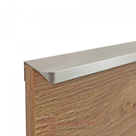 Uchwyt krawędziowy UA06 stal szczotkowana inox 192/212mm MERKURY Akcesoria Meblowe