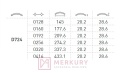 Uchwyt meblowy D724 aluminium mat 256mm MERKURY Akcesoria Meblowe