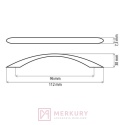 Uchwyt meblowy DP82 stal szczotkowana inox 96mm MERKURY Akcesoria Meblowe Mariusz Adamczyk