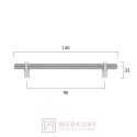 Uchwyt meblowy FANO złoty mat  96mm MERKURY Akcesoria Meblowe