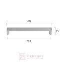 Uchwyt meblowy LORETO, złoty mat, 160mm MERKURY Akcesoria Meblowe