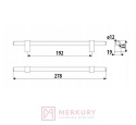 Uchwyt meblowy GAMET RE44 złoty mat 192mm MERKURY Akcesoria Meblowe