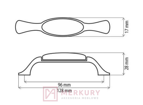 Uchwyt porcelanowy DP19, stare srebro, porcelana z pęknięciami, 96mm MERKURY Akcesoria Meblowe Uchwyt porcelanowy DP19, stare srebro, porcelana z pęknięciami, 96mm MERKURY Akcesoria Meblowe