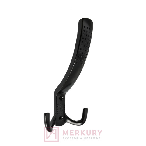 Wieszak meblowy DW11, czarny mat,  MERKURY Akcesoria Meblowe
