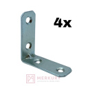 4x Kątownik łącznik meblowy 40x40x16mm MERKURY Akcesoria Meblowe