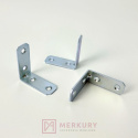 100x Kątownik łącznik meblowy 40x40x16mm MERKURY Akcesoria Meblowe