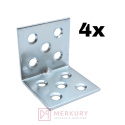 4x Kątownik łącznik meblowy 40x40x40mm MERKURY Akcesoria Meblowe