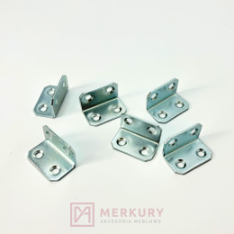 4x Kątownik łącznik meblowy 18x18x30mm MERKURY Akcesoria Meblowe