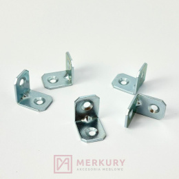 4x Kątownik łącznik meblowy 25x25x18mm MERKURY Akcesoria Meblowe