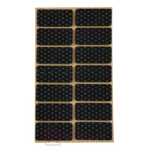 Podkładka filcowa samoprzylepna antypoślizgowa, czarny, 20x44mm, 14szt MERKURY Akcesoria Meblowe Podkładka filcowa samoprzylepna antypoślizgowa, czarny, 20x44mm, 14szt MERKURY Akcesoria Meblowe