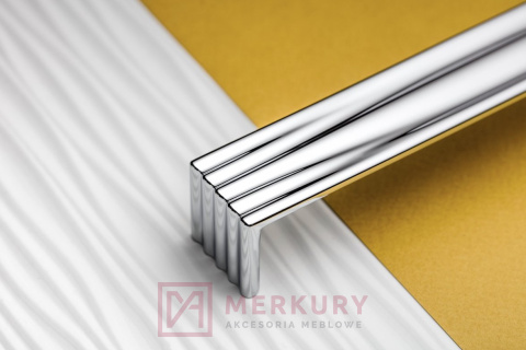 Uchwyt meblowy CADIS, chrom połysk, 160mm MERKURY Akcesoria Meblowe Uchwyt meblowy CADIS, chrom połysk, 160mm MERKURY Akcesoria Meblowe
