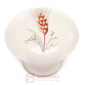Gałka meblowa DG20 porcelana mleczna z kłosem fi 37mm MERKURY Akcesoria Meblowe Gałka meblowa DG20 porcelana mleczna z kłosem fi 37mm MERKURY Akcesoria Meblowe