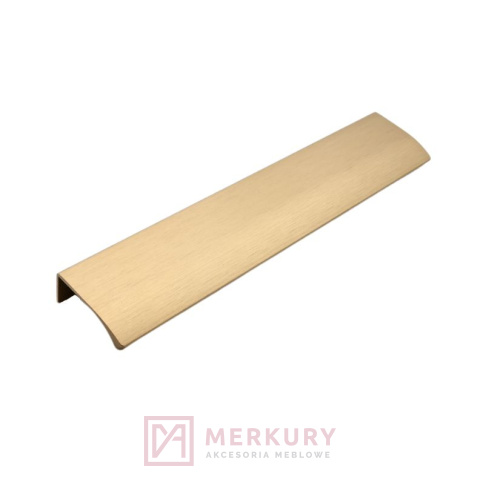 Uchwyt krawędziowy EDGE STRAIGHT złoty szczotkowany L-200mm MERKURY Akcesoria Meblowe Uchwyt krawędziowy EDGE STRAIGHT złoty szczotkowany L-200mm MERKURY Akcesoria Meblowe