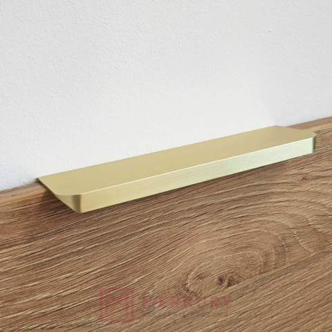 Uchwyt krawędziowy UA06, złoty mat, sklep internetowy MERKURY Akcesoria Meblowe Mariusz Adamczyk