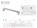 Uchwyt meblowy GTV MODENA chrom połysk 192mm MERKURY  Akcesoria Meblowe