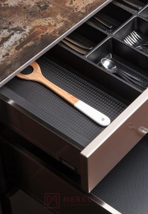 Wkład na sztućce CLASSICO Kristall do szafki 60cm 54x49mm czarny MERKURY Akcesoria Meblowe Wkład na sztućce CLASSICO Kristall do szafki 60cm 54x49mm czarny MERKURY Akcesoria Meblowe