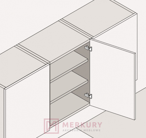 Zawias meblowy nakładany z BLUMOTION BLUM 71B3550 Clip-T 110° MERKURY Akcesoria Meblowe Zawias meblowy nakładany z BLUMOTION BLUM 71B3550 Clip-T 110° MERKURY Akcesoria Meblowe