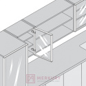 Zawias meblowy nakładany BLUM 71T950A Clip-T 95° do wąskich ram aluminiowych MERKURY AKCESORIA MEBLOWE Zawias meblowy nakładany BLUM 71T950A Clip-T 95° do wąskich ram aluminiowych MERKURY AKCESORIA MEBLOWE