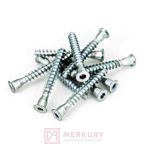 Konfirmat SW4 264.45.91 6,4x50mm, 100szt MERKURY Akcesoria Meblowe Konfirmat SW4 264.45.91 6,4x50mm, 100szt MERKURY Akcesoria Meblowe
