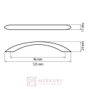 Uchwyt meblowy DS26 czarny mat 96mm MERKURY Akcesoria meblowe Uchwyt meblowy DS26 czarny mat 96mm MERKURY Akcesoria meblowe