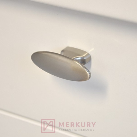 Gałka meblowa 2441 nikiel satynowy 56x20mm MERKURY Akcesoria Meblowe