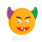 Gałka gumowa dziecięca Smiley H241-55RU45, diabełek