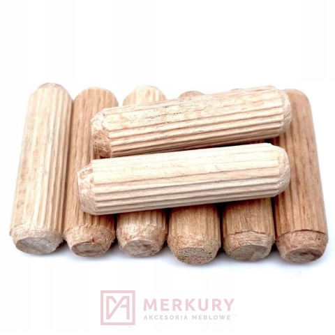 Kołek meblowy drewniany 8mm 35mm 100szt MERKURY Akcesoria Meblowe