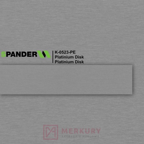 Obrzeże meblowe ABS 22mm, platinium disk K-0523-PE Spander