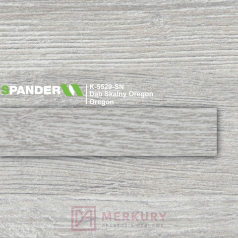 Obrzeże meblowe ABS 22mm, dąb skalny oregon K-5529-SN Spander