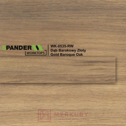 Obrzeże meblowe ABS 22mm, dąb barokowy złoty K-0535-RW Spander