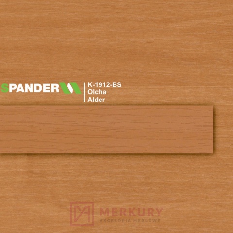 Obrzeże meblowe ABS 22mm, olcha K-1912-BS Spander