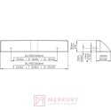 Uchwyt meblowy 2447 czarny mat 64/94mm Merkury Akcesoria Meblowe