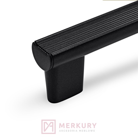 Uchwyt meblowy RIVA 15252Z1600M.N2, czarny mat, 160/177mm MERKURY Akcesoria Meblowe