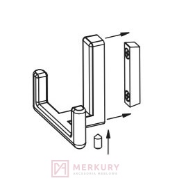 Wieszak meblowy NOX Z-5460 kaszmir MERKURY Akcesoria Meblowe