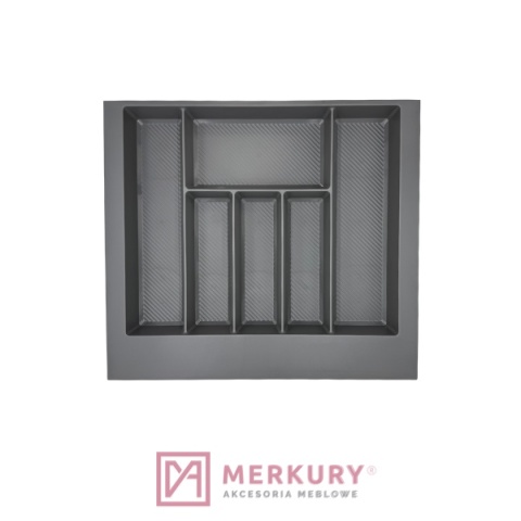 Wkład szufladowy MAX TE36.0121.05.007 do szafki 60cm grafit 490-550x490mm MERKURY Akcesoria Meblowe Wkład szufladowy MAX TE36.0121.05.007 do szafki 60cm grafit 490-550x490mm MERKURY Akcesoria Meblowe