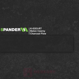 Obrzeże meblowe ABS 22mm, beton czarny K-0353-RT Spander