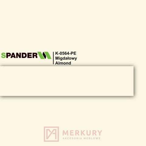 Obrzeże meblowe ABS 22mm, migdałowy K-0564-PE Spander Obrzeże meblowe ABS 22mm, migdałowy K-0564-PE Spander