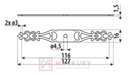 Szyld SD38, czarny mat