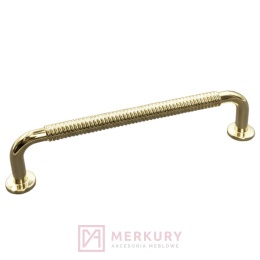 Uchwyt meblowy HARRY, złoty połysk, 128mm