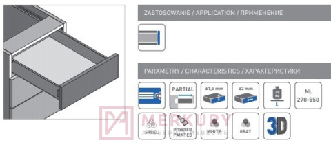 Metalbox prestige, biały, GTV, sklep internetowy MERKURY Akcesoria Meblowe Mariusz Adamczyk Metalbox prestige, biały, GTV, sklep internetowy MERKURY Akcesoria Meblowe Mariusz Adamczyk